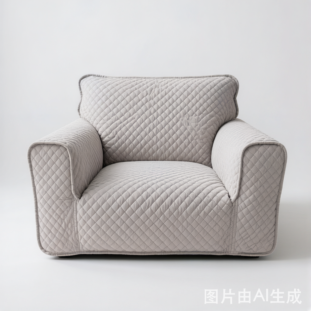 Quilted Square Simple Comfortable Sofa Protector Non-Slip Couch Cover