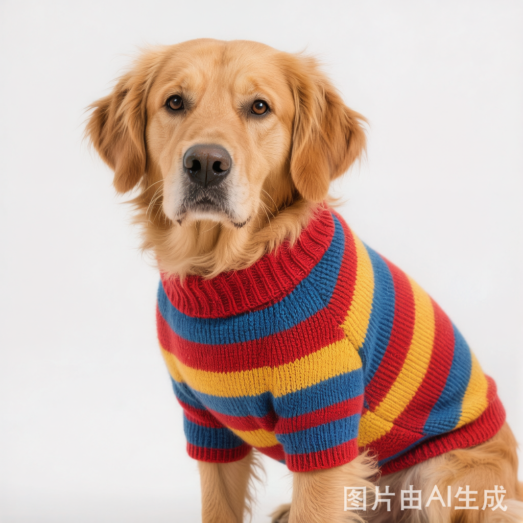 Plush Coat & Matching Turtleneck Sweater Two-Piece Dog Outfit Set