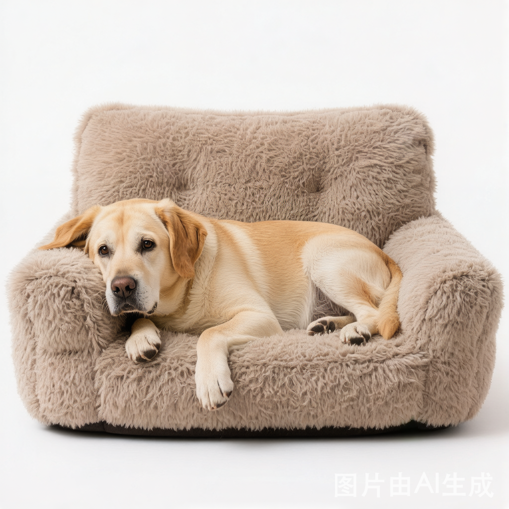 SnugNest Textured Stripe Orthopedic Outdoor Dog Bed