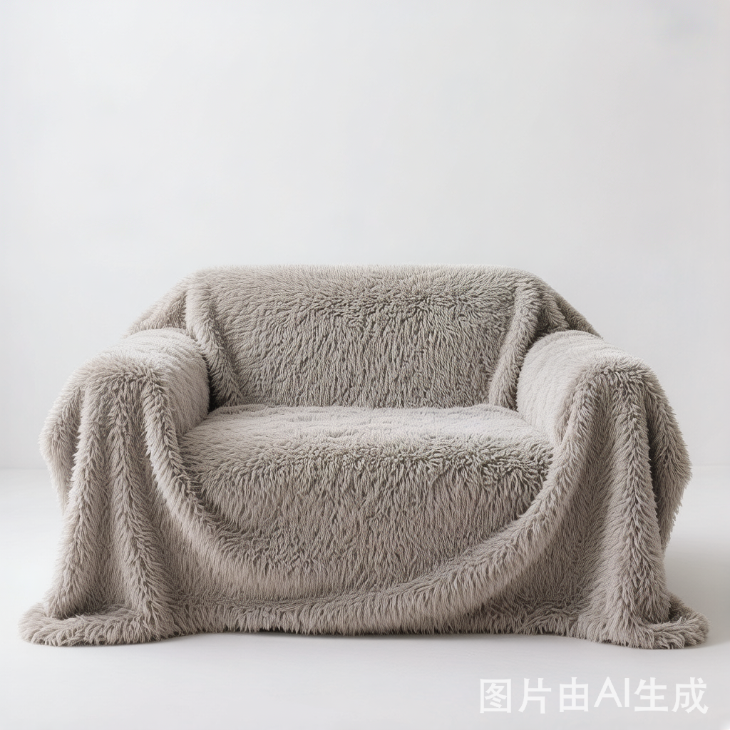 Simple Thickened Soft Fleece Fabric Sofa Protection Couch Cover