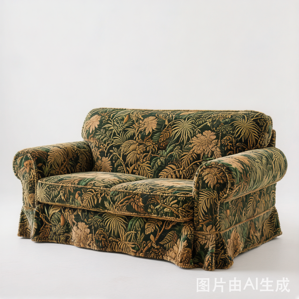 Retro Dschungel Jacquard Chenille Anti-Kratz Sofa Schutzhülle