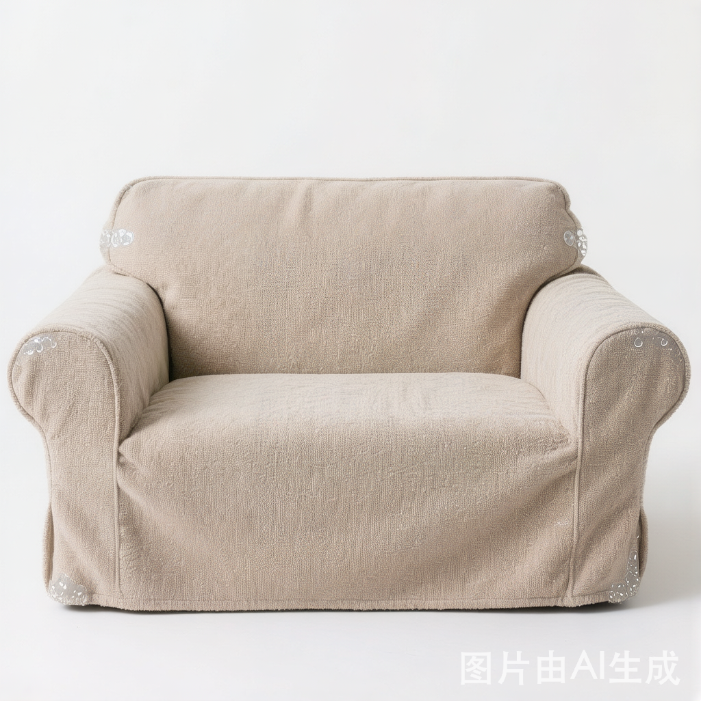 Soft Faux Rabbit Plush Thick Skin-Friendly Non-Slip Couch Cover