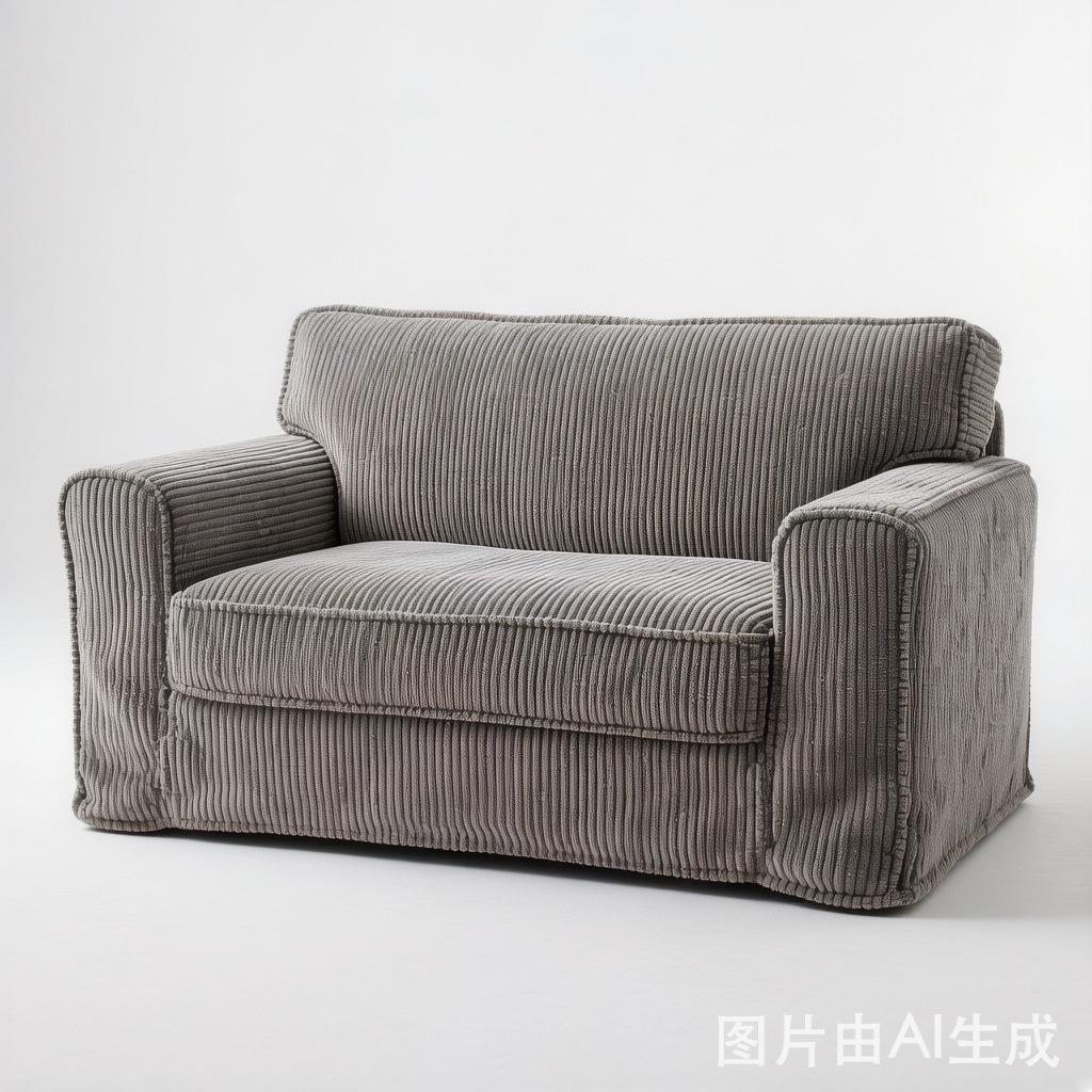 Square Corduroy Anti-Scratch Fabric Pet Friendly Non-Slip Couch Cover
