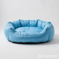 Plush Warmth Removable Orthopedic Wedge Bolster Dog Sofa Bed - CozySlope